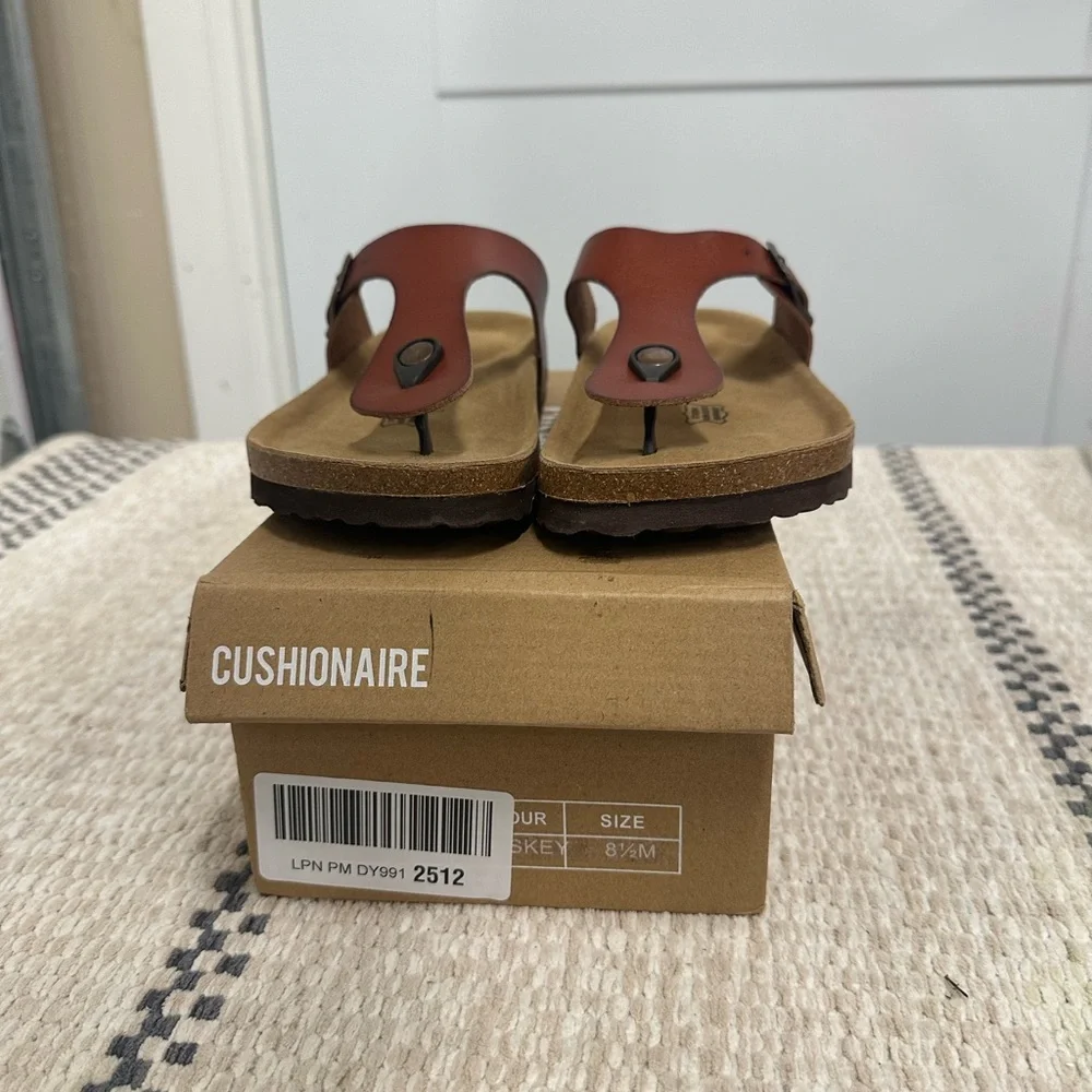 NEW Leah Cork Footbed Thong Sandal SZ 8.5 - Picture 1 of 4
